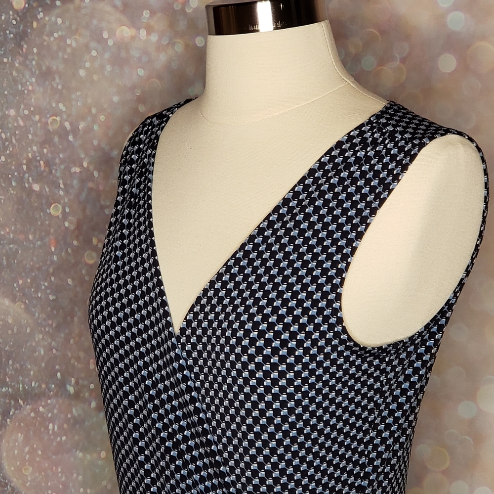 Michael Kors EUC Navy Faux Wrap Dress Size S/P